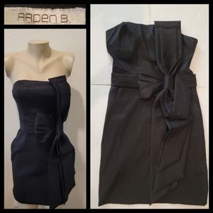 Arden B bodycon formal strapless mini dress s